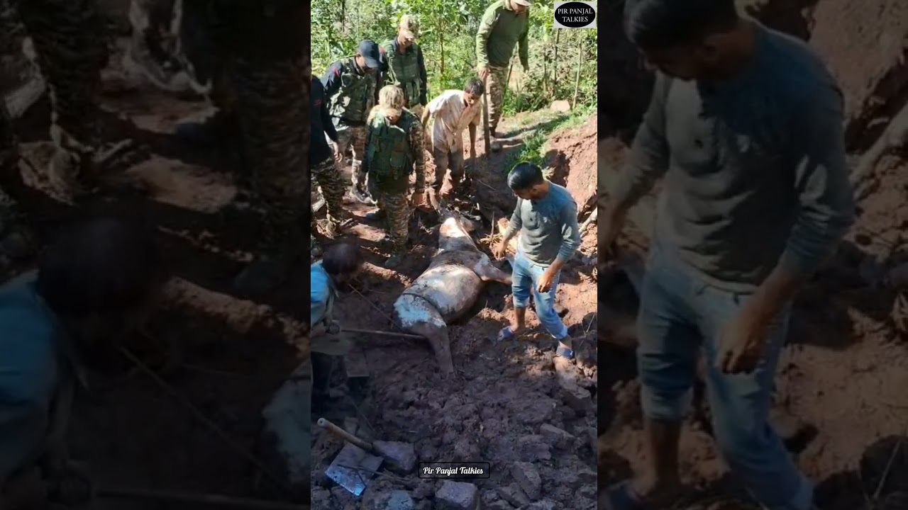 CRPF personnel come for rescue op as cattle shed, house collapses in Kewal village, Budhal Rajouri