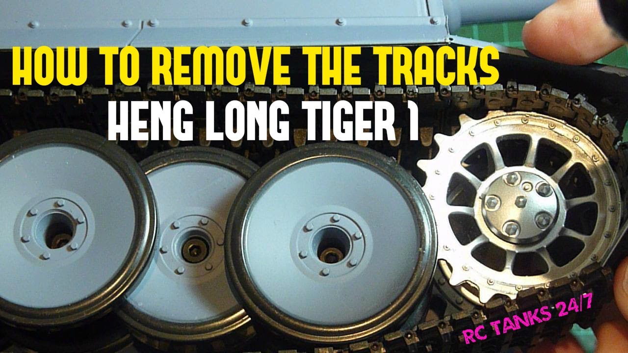 Heng Long Tiger 1 RC Tank — руководство по снятию гусениц