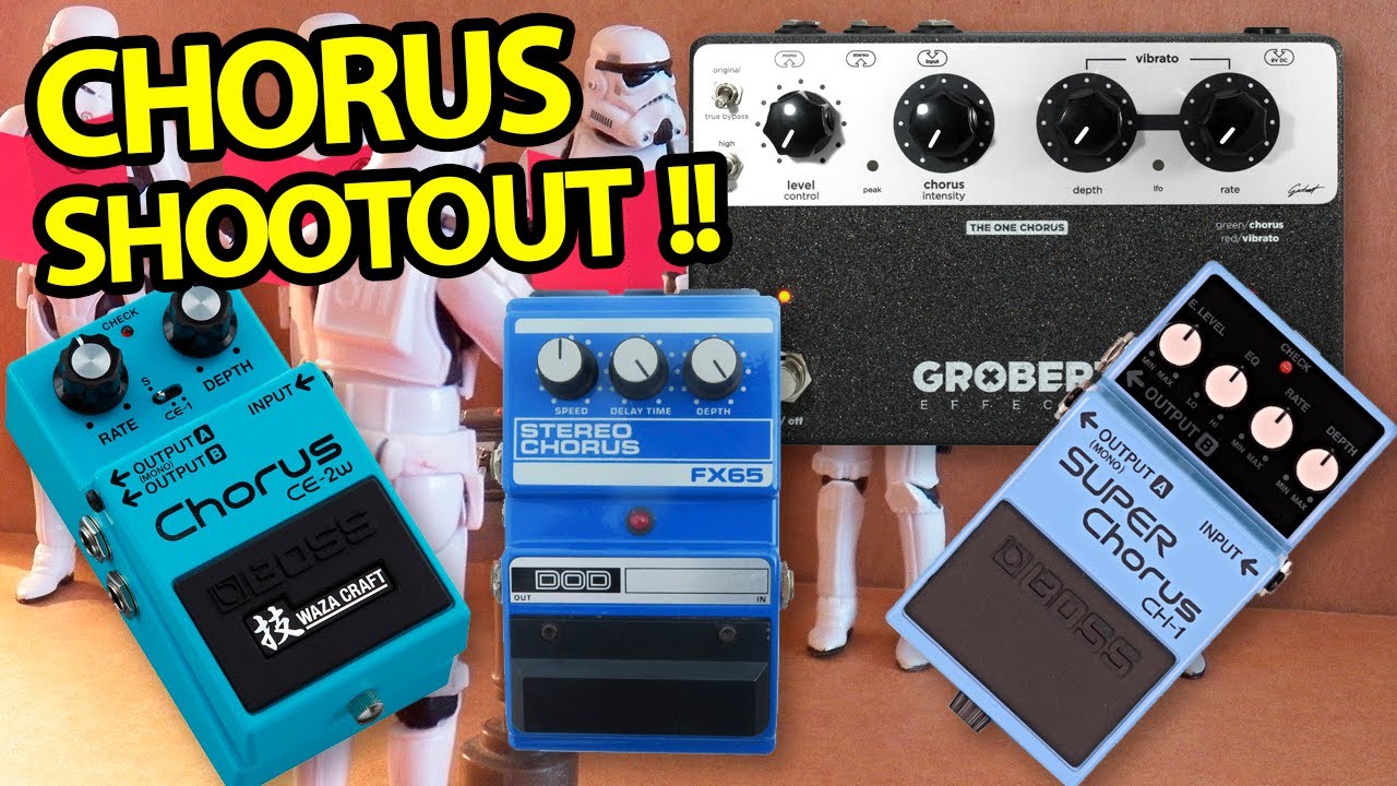 Grobert Effects The One Chorus VS Boss CE-2w - Boss CH-1 - DOD FX65