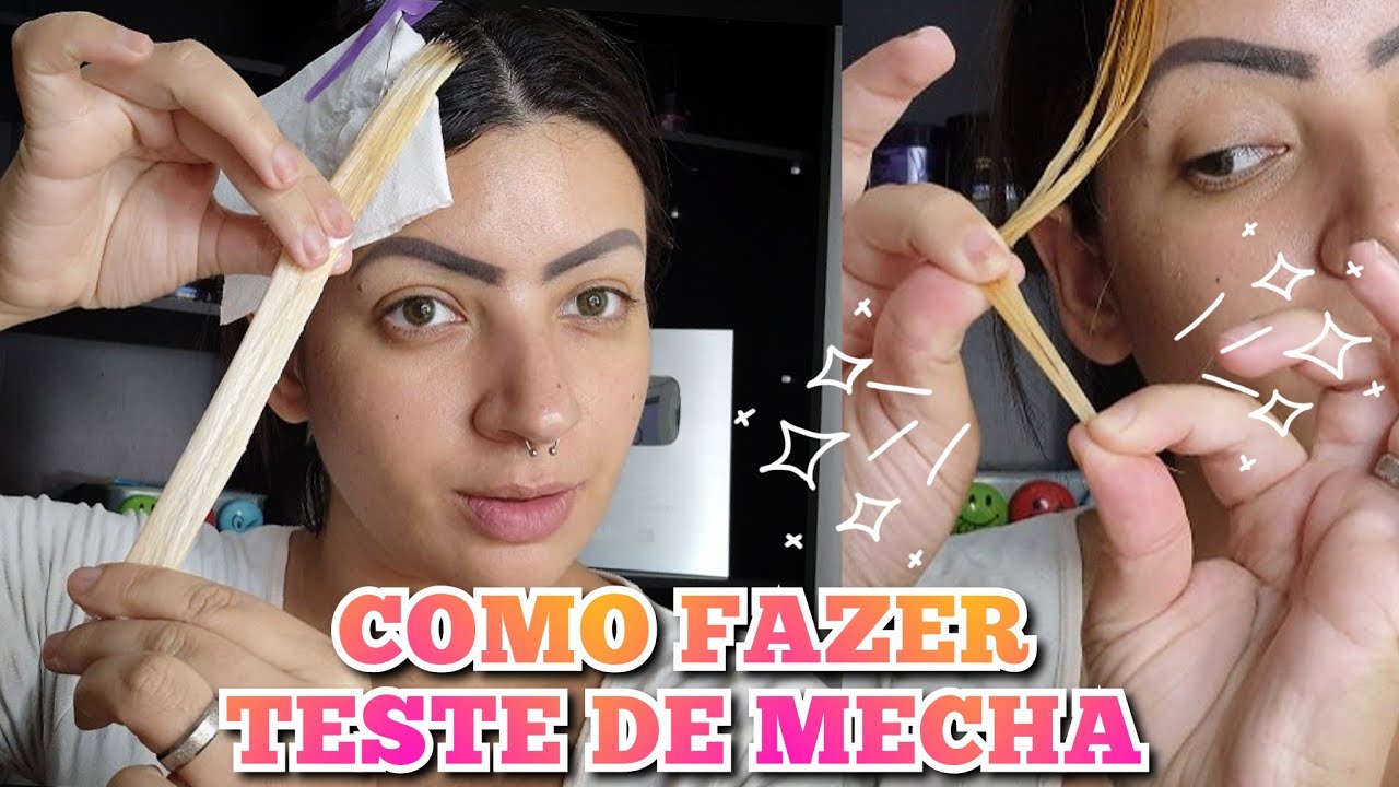 TESTE DE MECHA - como fazer o teste de mecha em casa? PRÉ - DESCOLORAÇÃO! | Sheyla Cavalcante