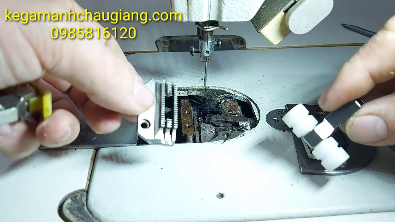 cách lắp bộ răng cưa bàn lừa bánh xe chạy RẬP CẢI TIẾN chi tiết nhất cữ gá ngành may manhchaigiang