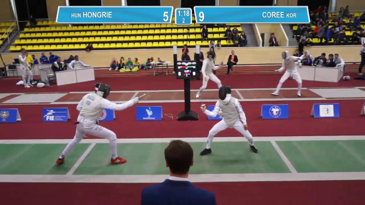T16. COREE - HONGRIE. Foil men teams.