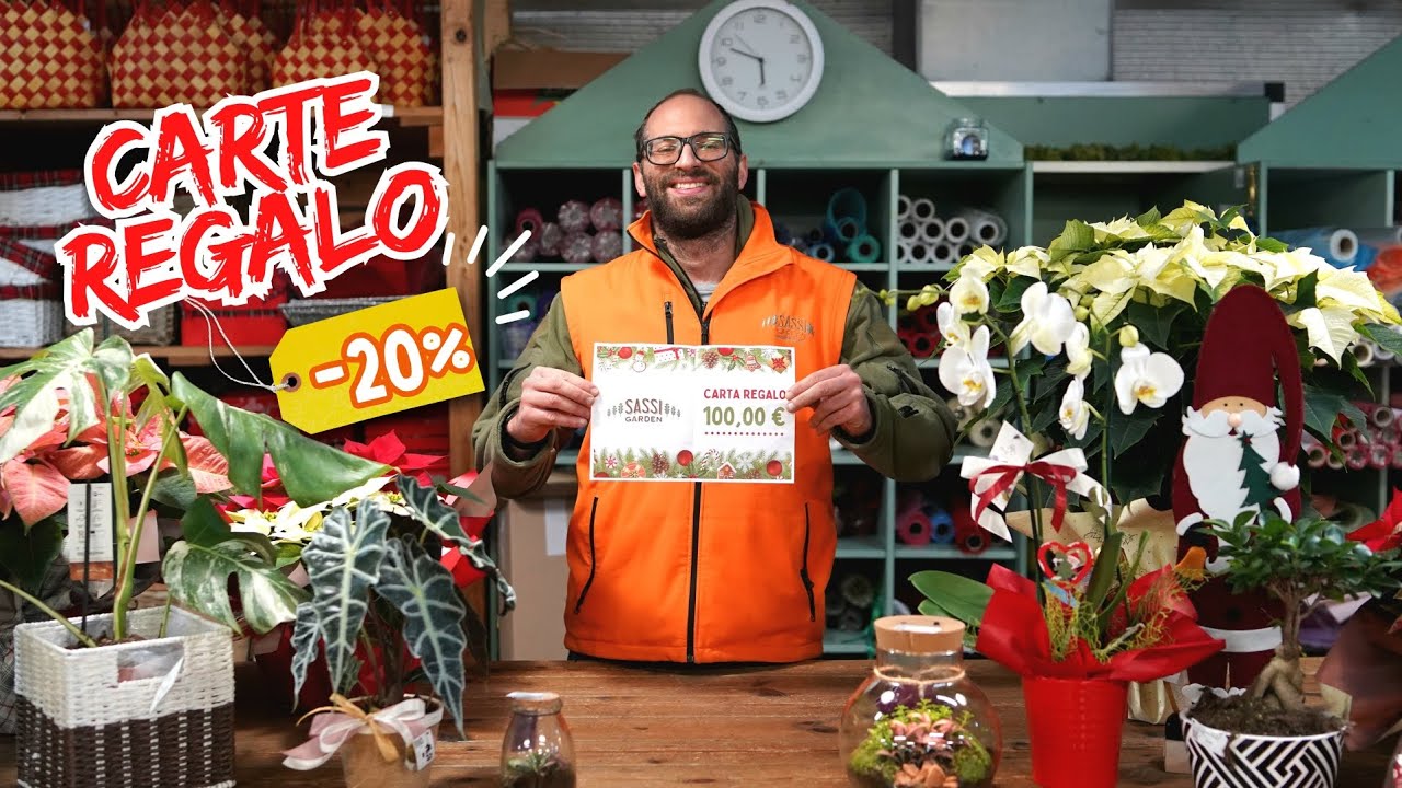 A Natale le Carte Regalo di Sassi Garden sono in Offerta!