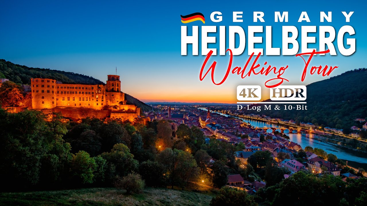 HEIDELBERG I 7 I Germany&rsquo;s oldest university  &  Karl Theodor Bridge (Old Bridge)  I 4K Walking Tour