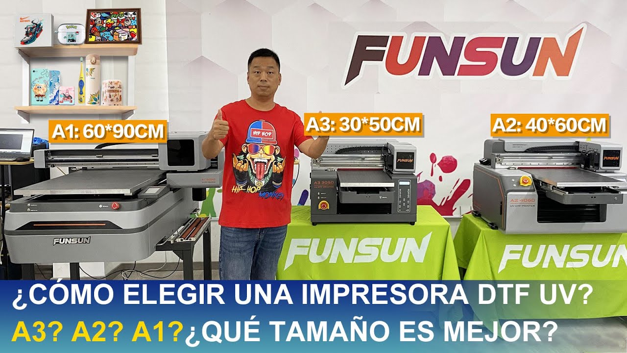 ¿Cómo elegir una impresora DTF UV? A3? A2? A1?¿Qué tamaño es mejor?