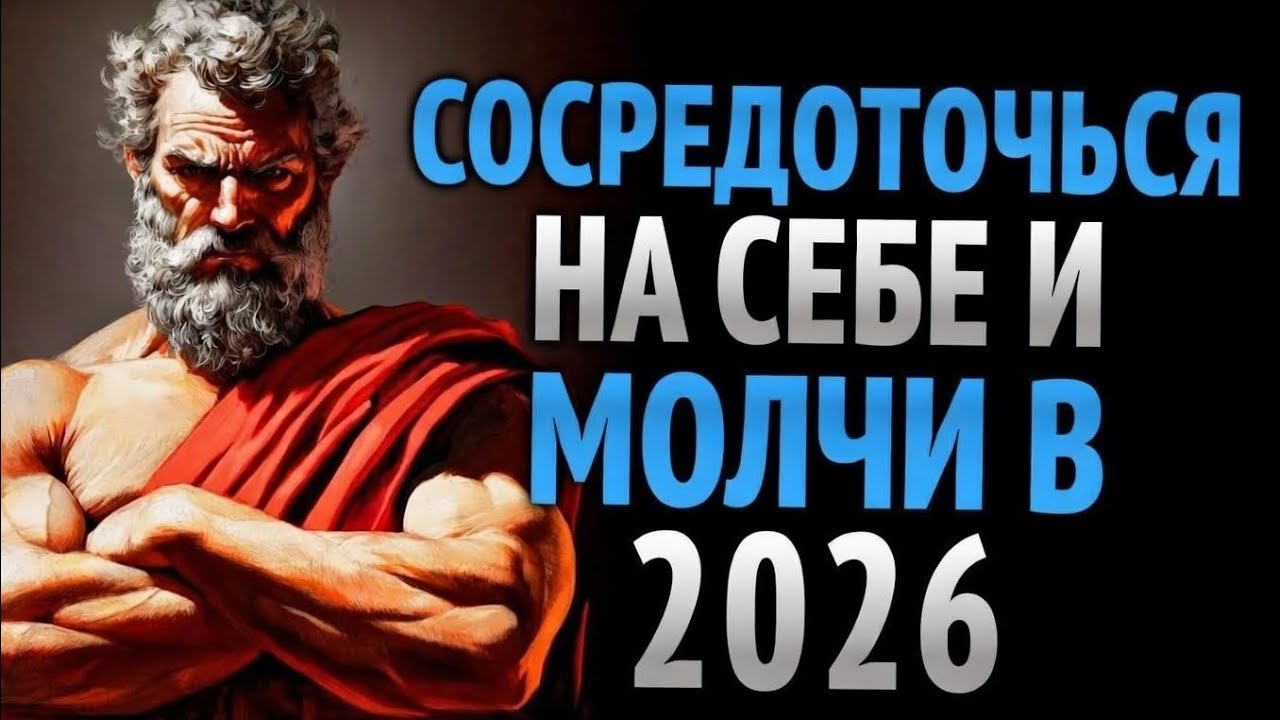 СОСРЕДОТОЧЬСЯ НА СЕБЕ И МОЛЧИ В 2026 | СТОИЦИЗМ | СТОИЧЕСКАЯ МУДРОСТЬ