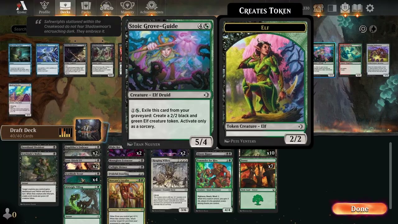 Magic The Gathering Arena Draft - Llorwyn Eclipsed | Graveyard Shenanigans