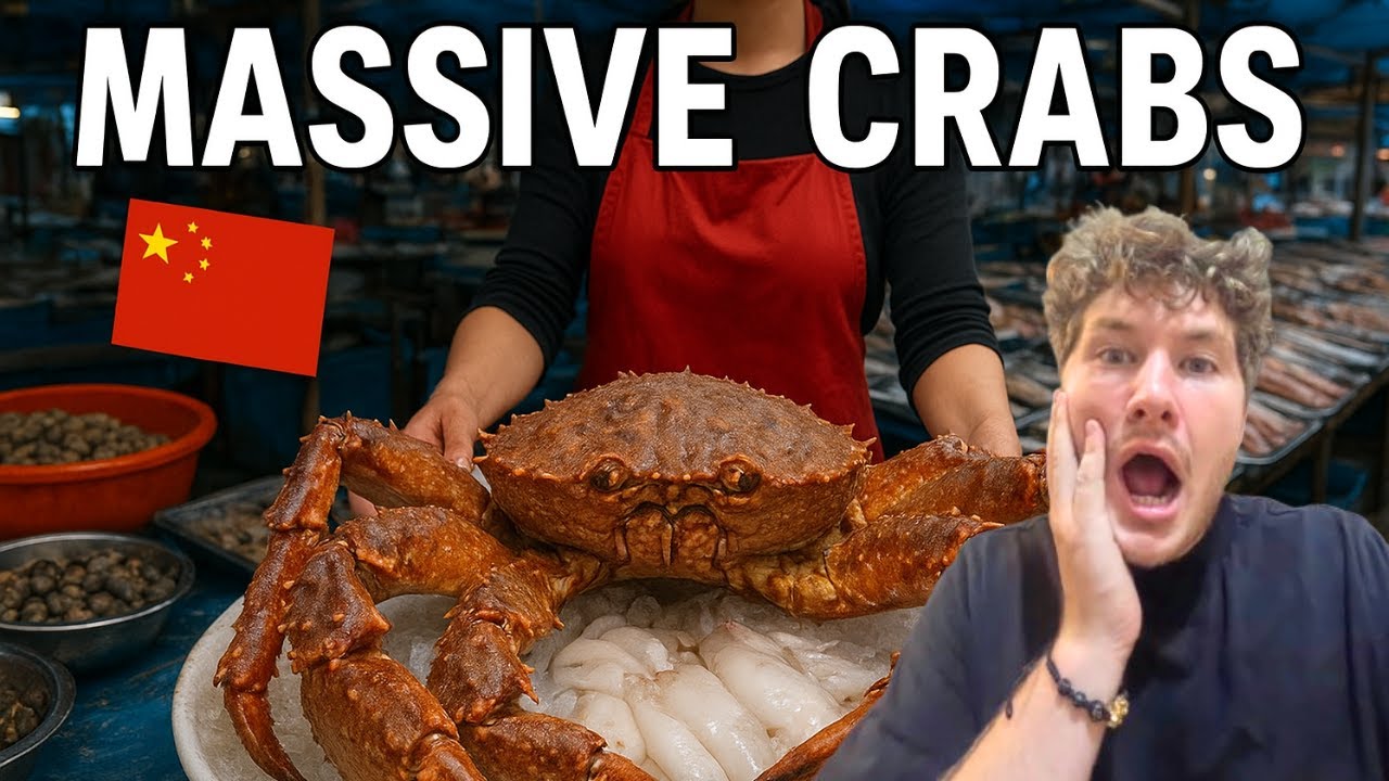 Откройте для себя настоящий китайский рынок морепродуктов! 🇨🇳