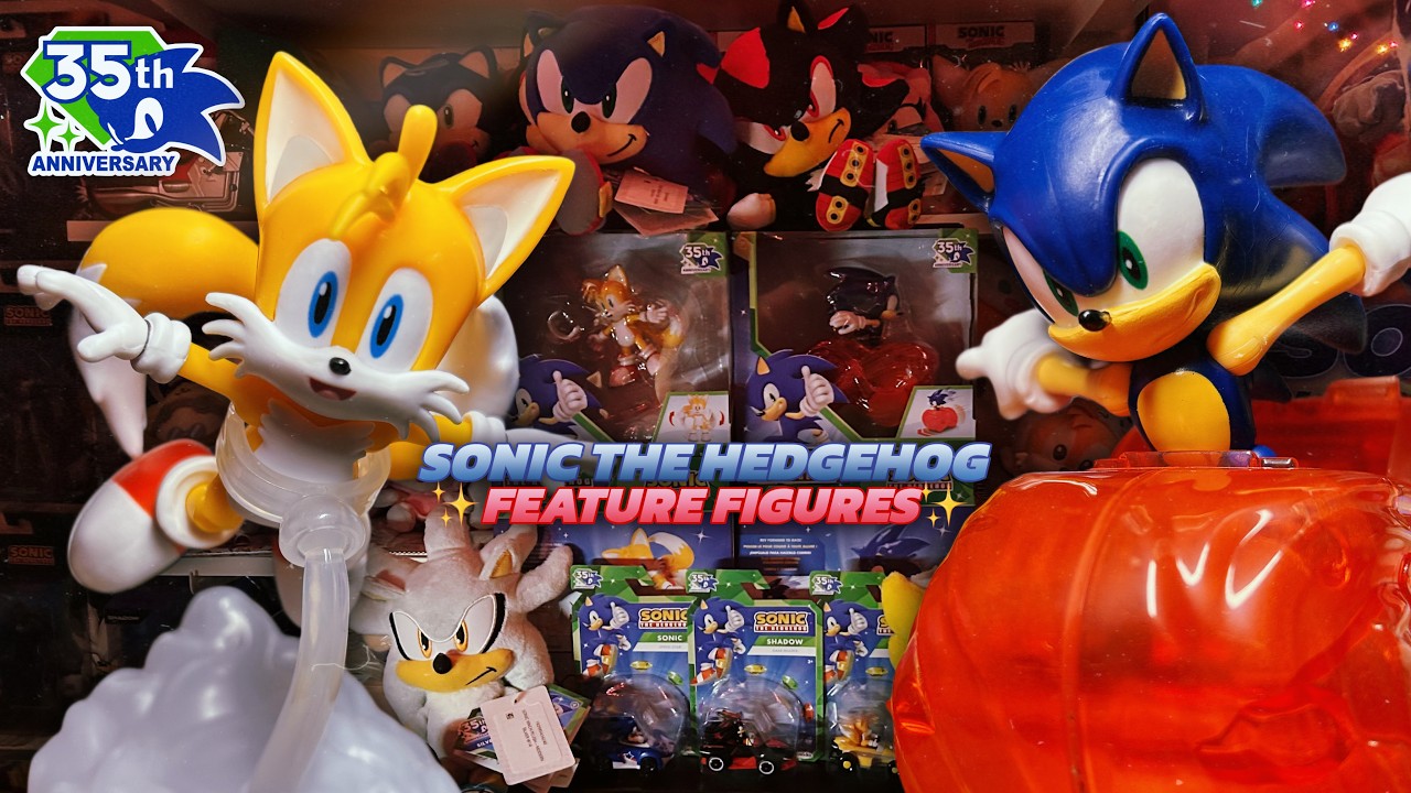 Sonic & Tails 35th Anniversary Feature Figures!! - Jakks Pacific 2026!