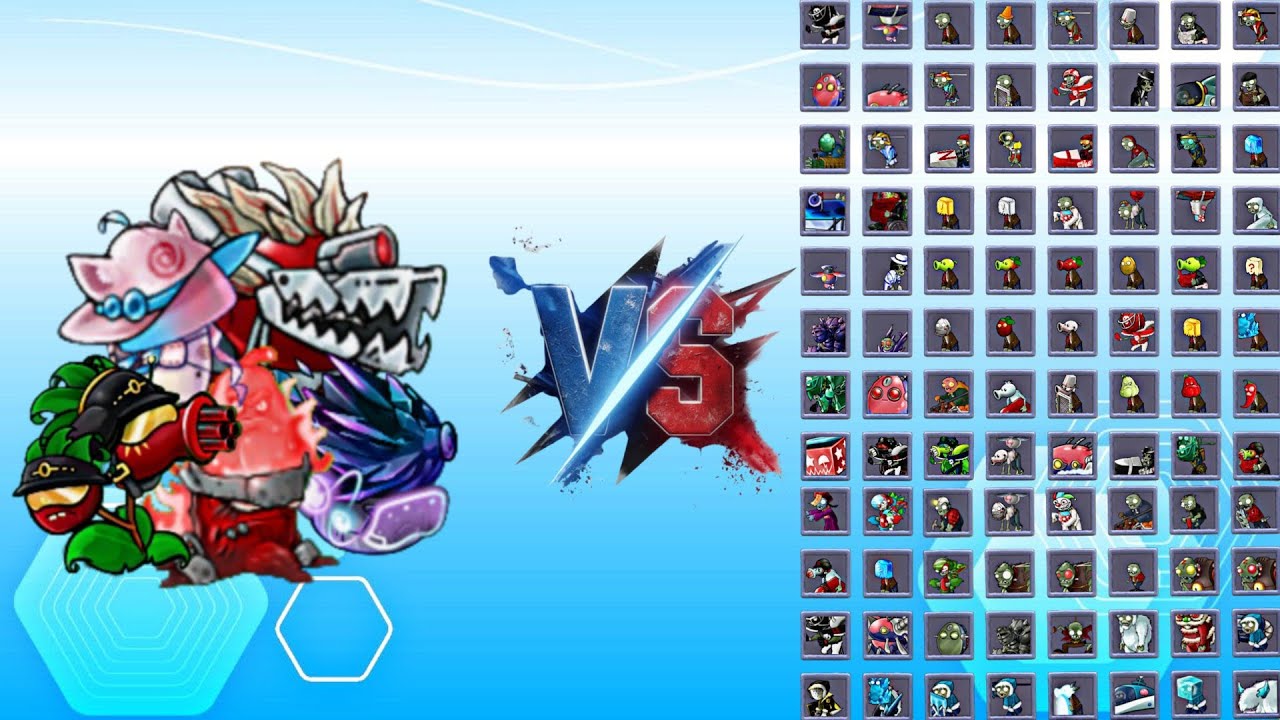 All new skin plants vs All Zombies Max Level. New skins pvz fusion 2.5.1