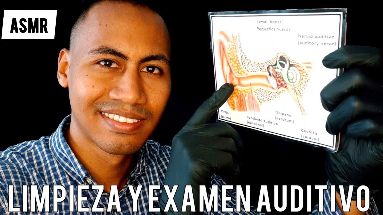 ASMR | LIMPIEZA DE OIDOS Y EXAMEN AUDITIVO ROLEPLAY