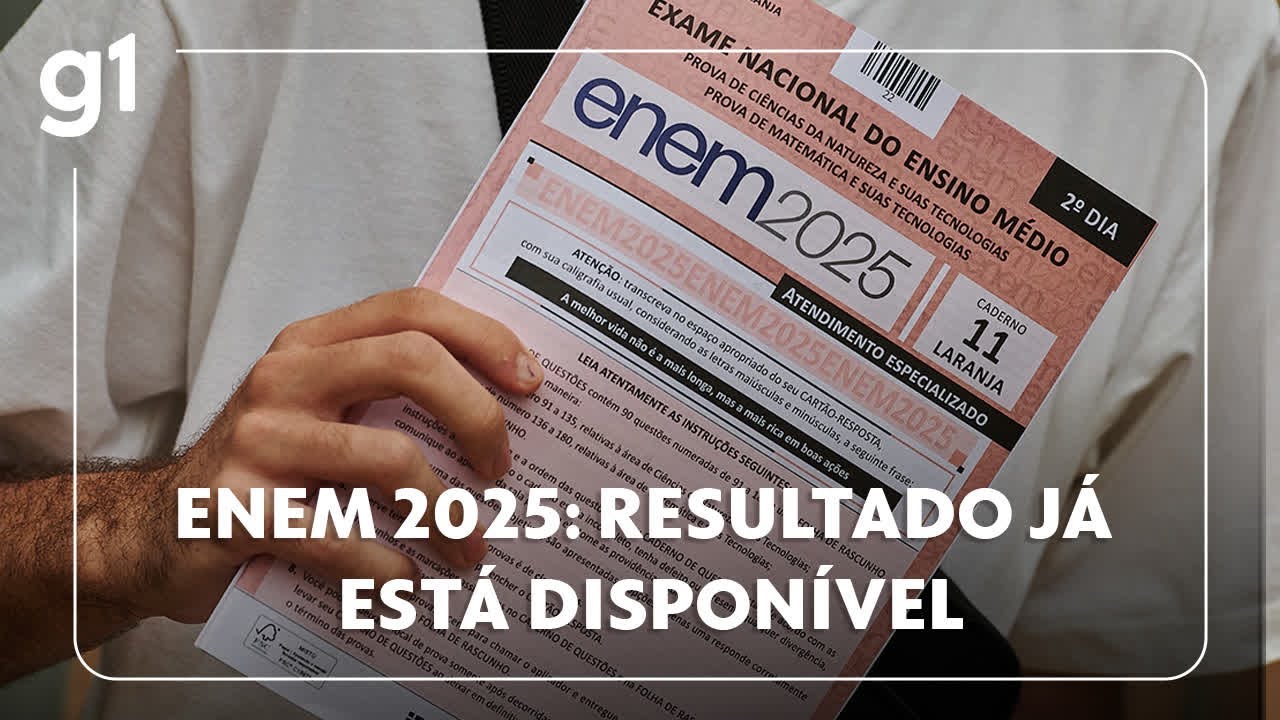 Enem 2025: resultado j&aacute; est&aacute; dispon&iacute;vel; saiba como acessar