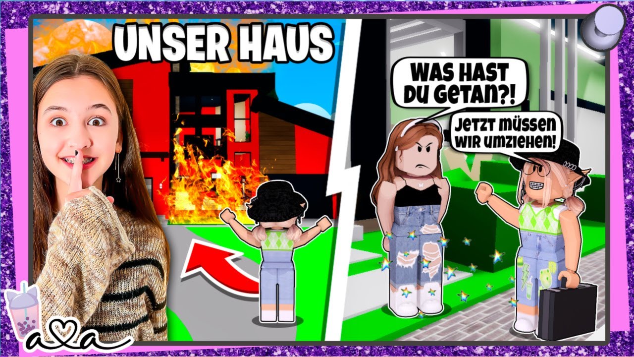 Ava brennt heimlich ihr Haus um Mitternacht ab in Roblox Brookhaven 💜 Alles Ava Gaming