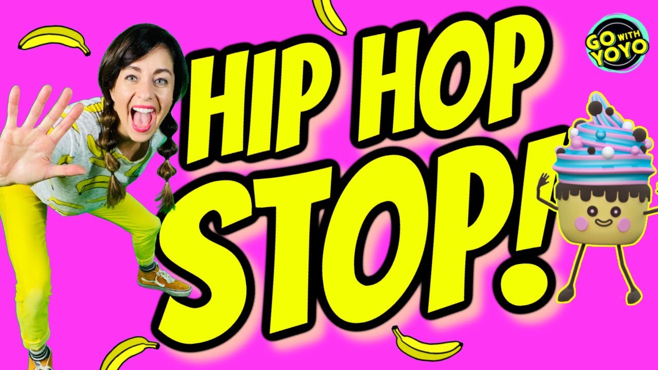 Freeze Dance - Hip Hop Stop! Music and Dance for Kids!  Go with YoYo