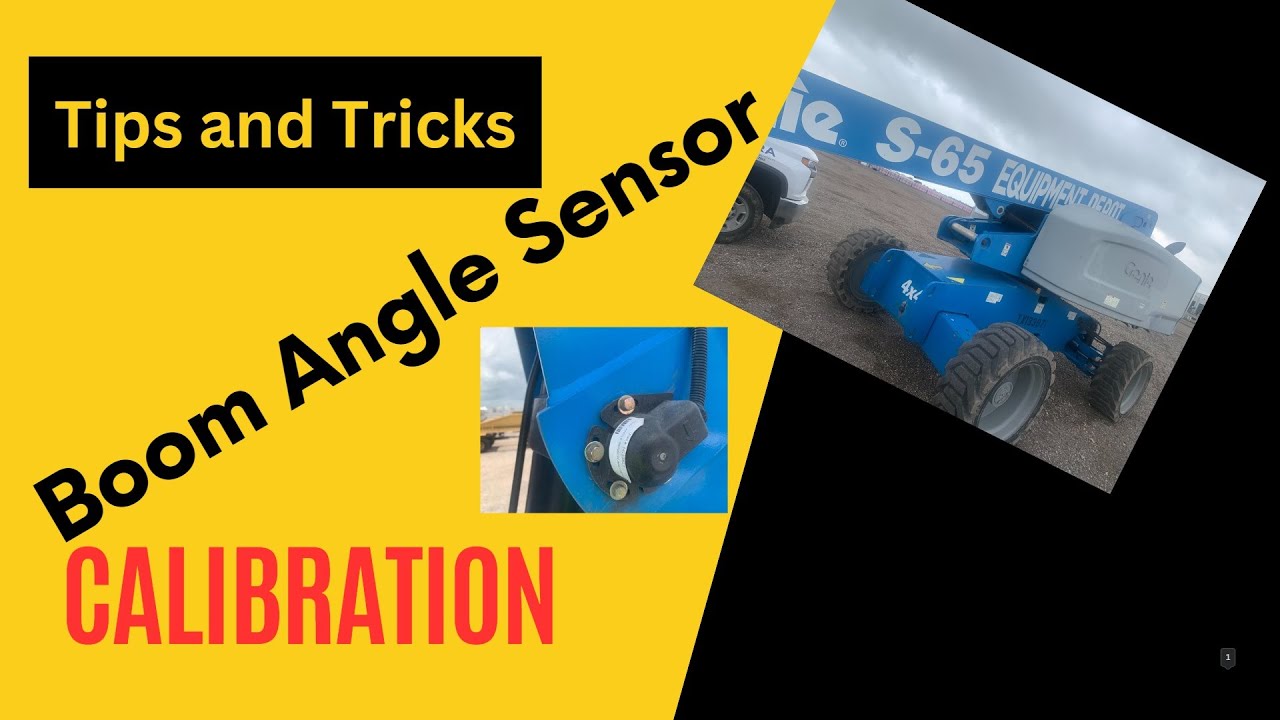 boom angle sensor calibration