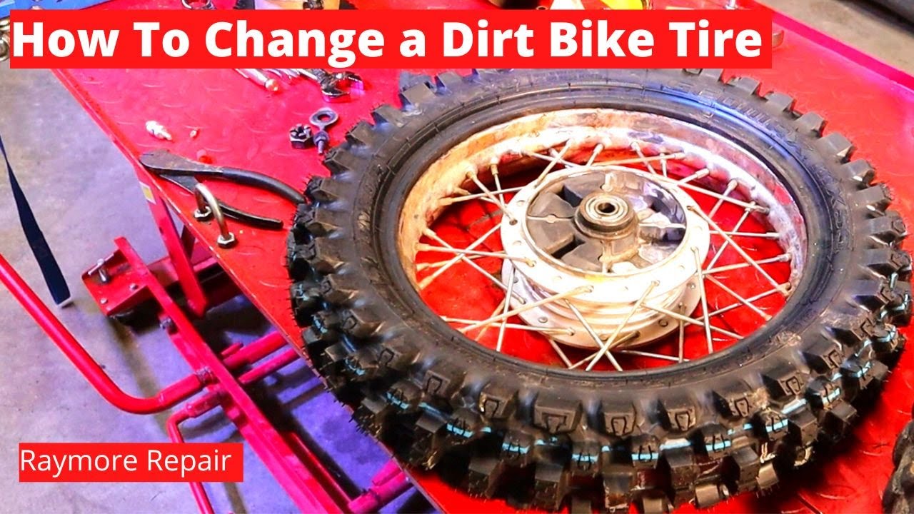 Как установить заднюю шину Dunlop MX53 на внедорожный мотоцикл. Без монтажа и редактирования. Зам...