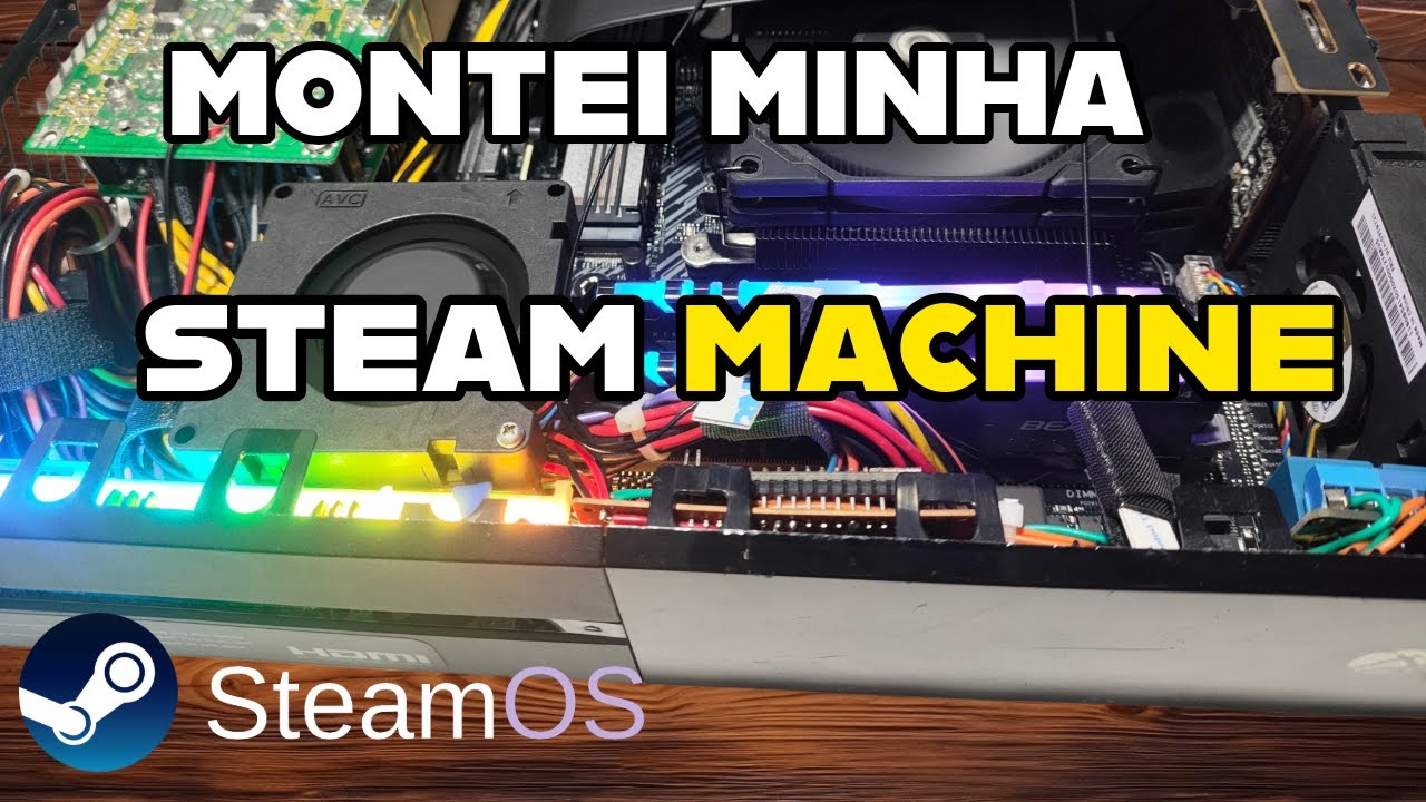 MONTEI MINHA STEAM MACHINE (STEAMBOX) NO GABINETE DO CONSOLE! - Parte 1