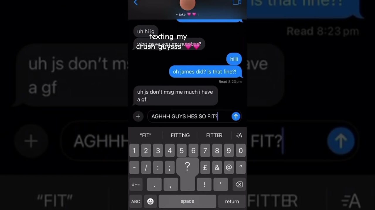 text my crush w me pt. 1 💗💗💗 #texting #crush #textingmycrush