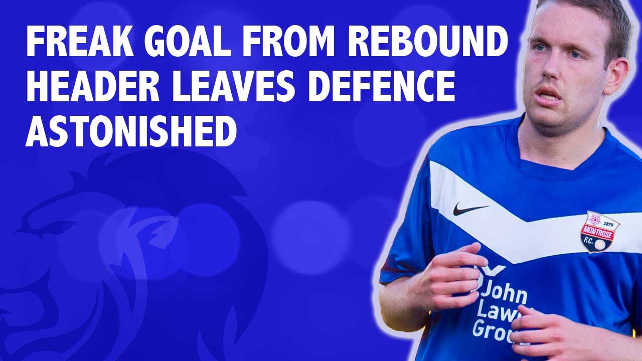 Freak goal from rebound header leaves defence astonished