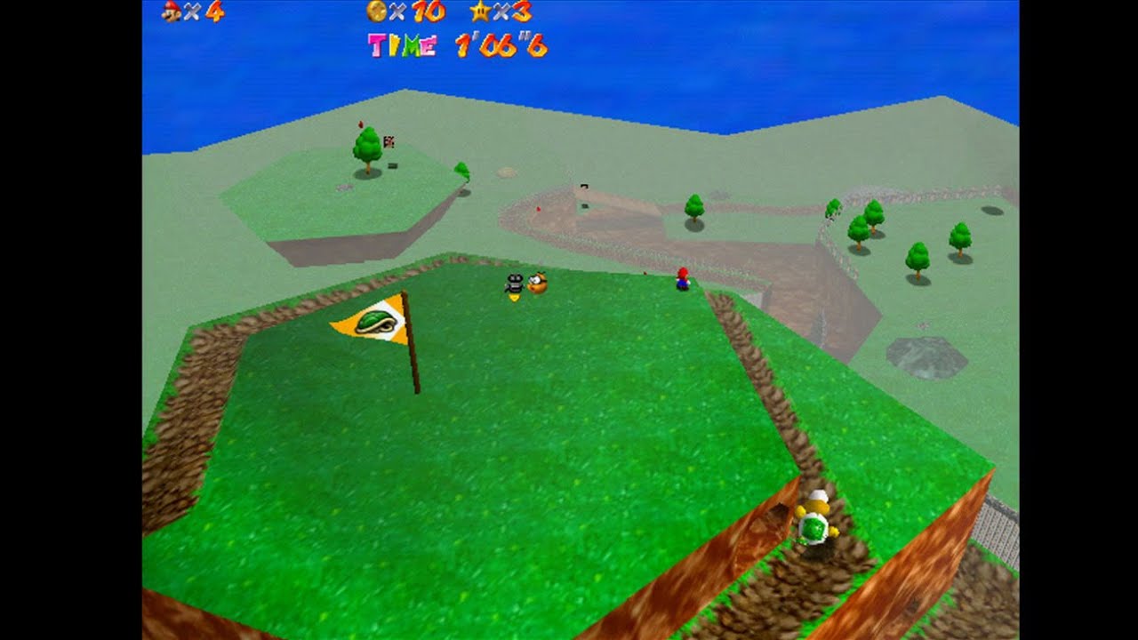 Super Mario 64 (N64) in 480p on Mister Multisystem2 console