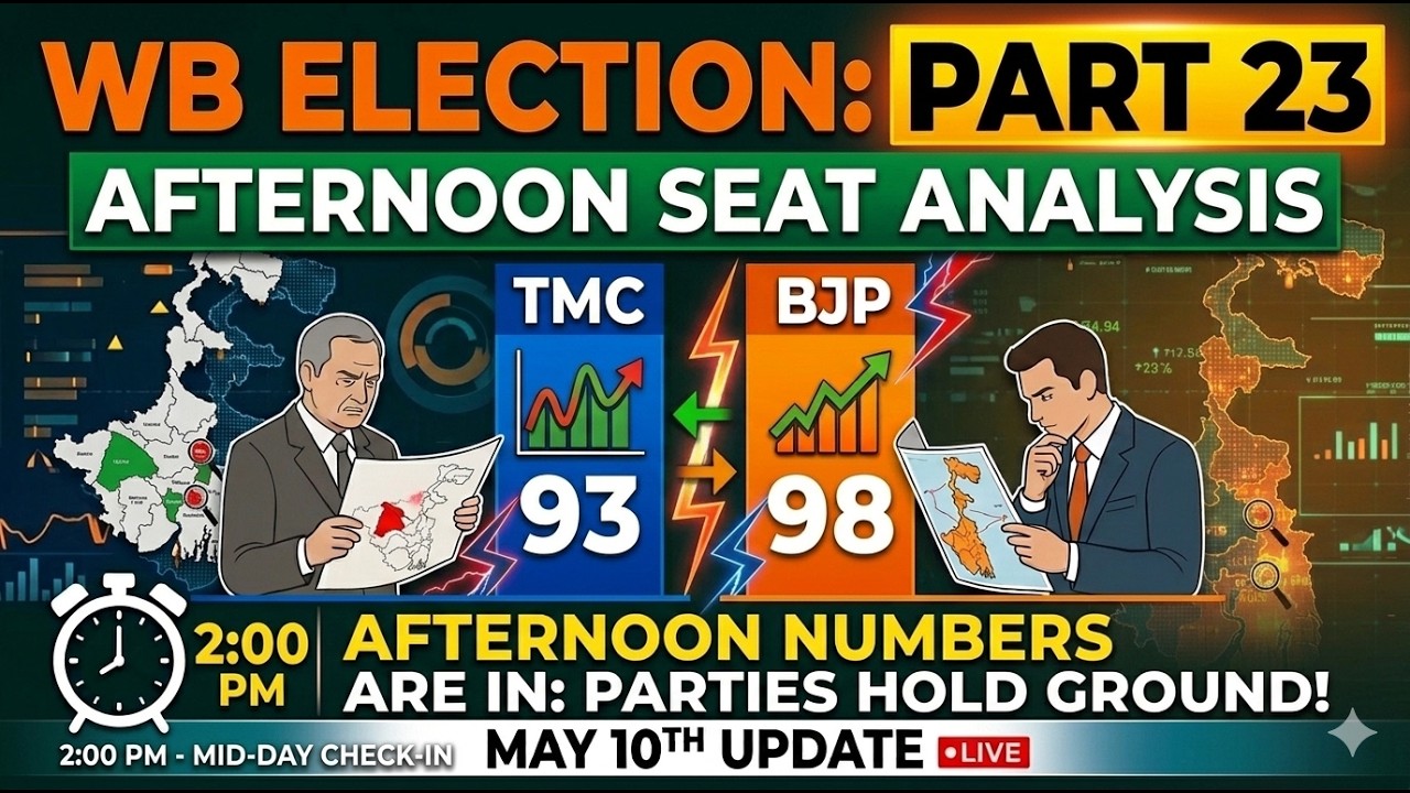 West Bengal Election Result 2026 LIVE | Full Seat Chart | BJP vs TMC | WB Results Live Updates