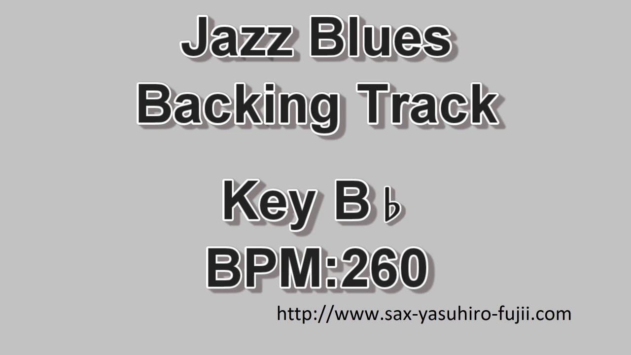Jazz Blues - Key Bb - BPM 260 - Backing Track