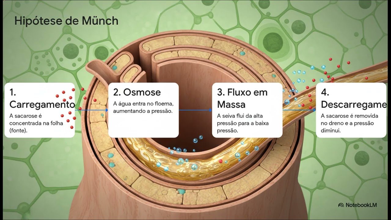 Dinâmica do fluxo de pressão e anatomia do floema