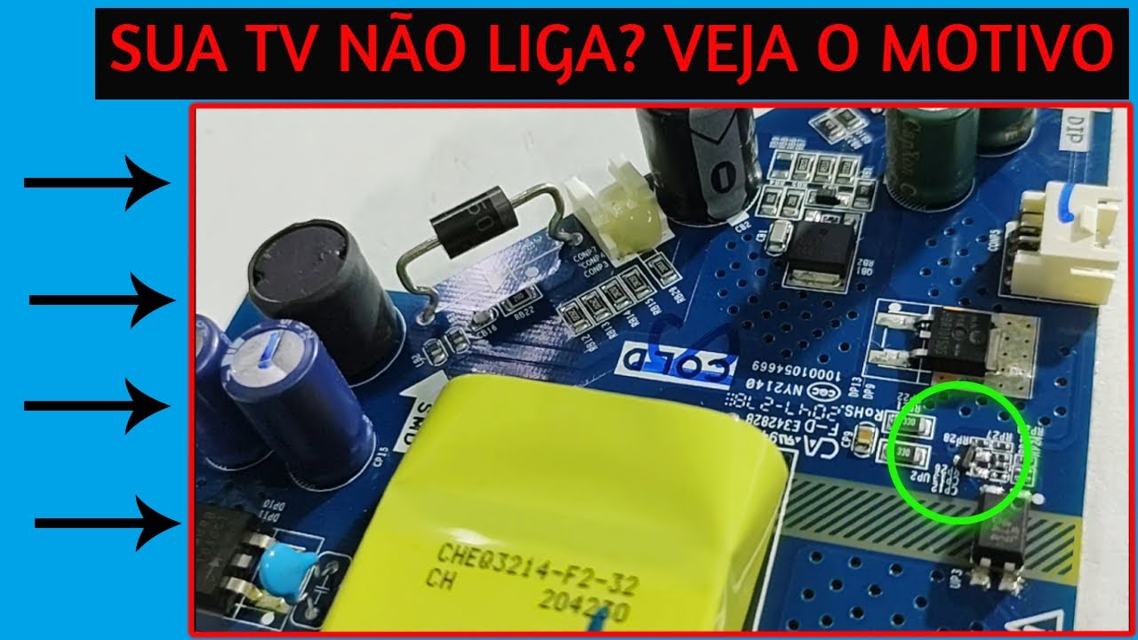 TV Philco PTV39G65N5CH, não liga, não acende led do Stand by.