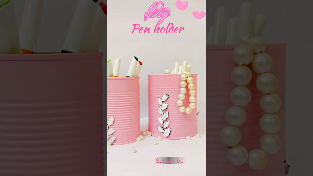 Diy Cute Pen Holder #diy #new #artscraft #artandcraft #craft #new #newsong #viral #penholder