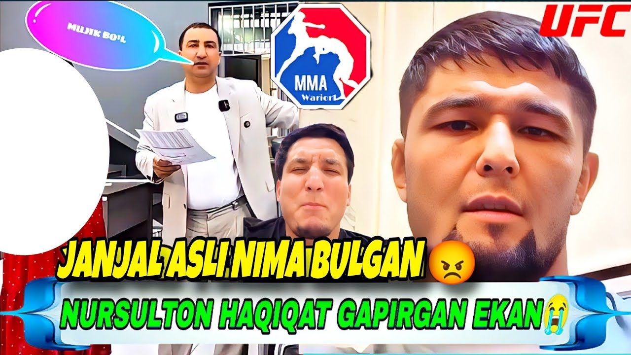 NURSULTON RUZIBOYEV HAQIQATI GAPIRDI! RAXMONALI XOTININI RUMOLINI YECHTIRDI! MMA UFC JANGLARI!