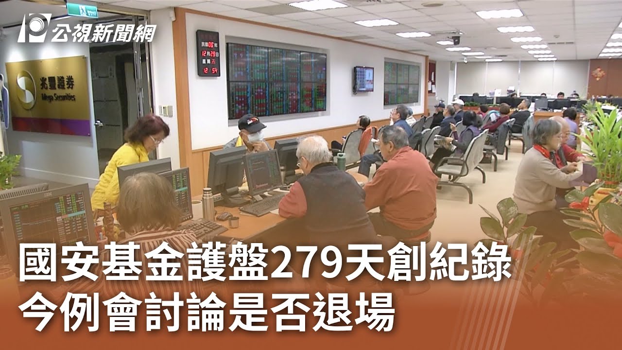 國安基金護盤279天創紀錄 今例會討論是否退場｜20260112 公視午間新聞