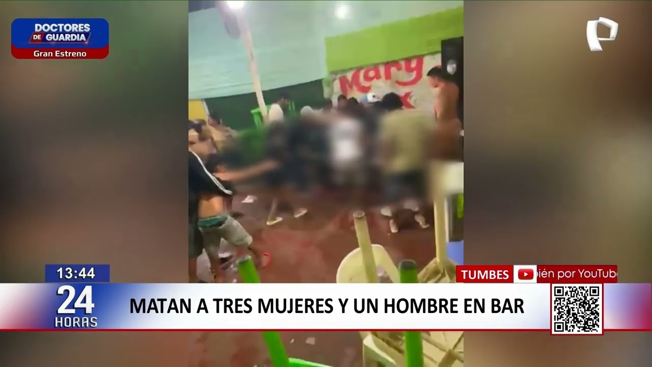 Tragedia en Tumbes: Matan a tres mujeres y un hombre en un bar