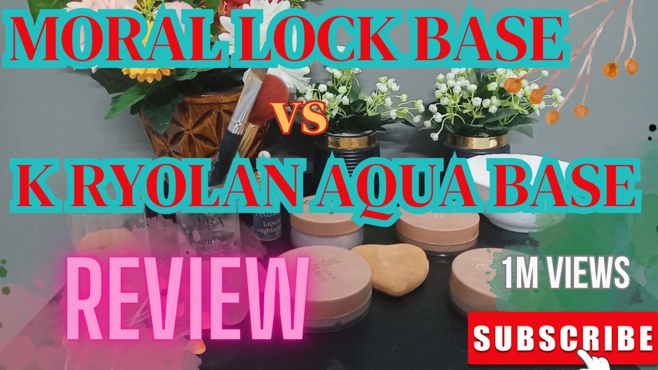 I Tried MORAAL LOCK BASE And KRYOLAN AQUA BASE -Review of Moral and Kryolan