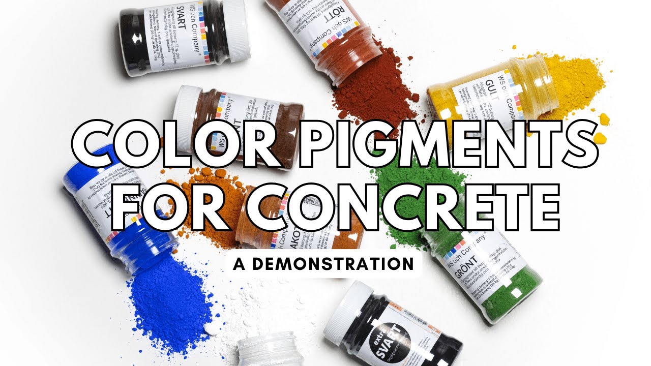 Color Pigments for Concrete (A Demonstration of 