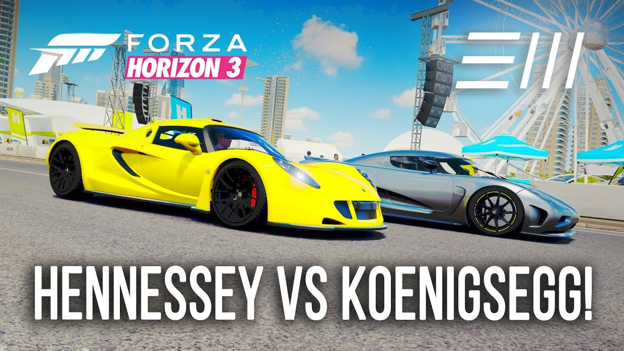 Hennessey VENOM GT vs Koenigsegg AGERA - Hot Lap Battle! Forza Horizon 3