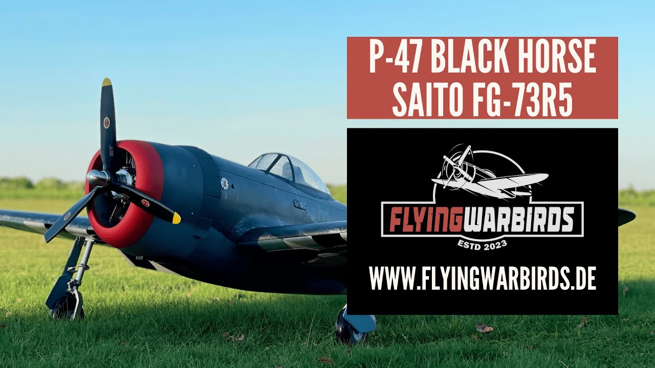 Black horse P-47 mit Saito FG-73R5