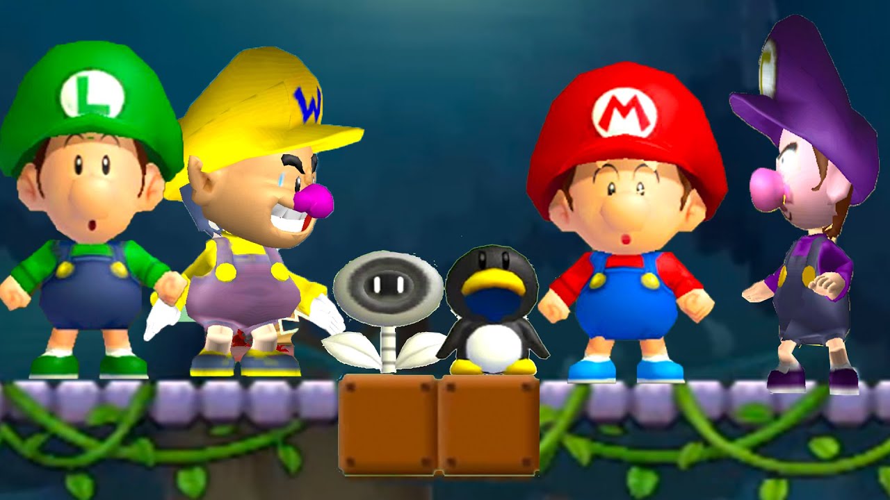 New Super Baby Mario Bros Wii: 4 Player Edition Wario & Waluigi!
