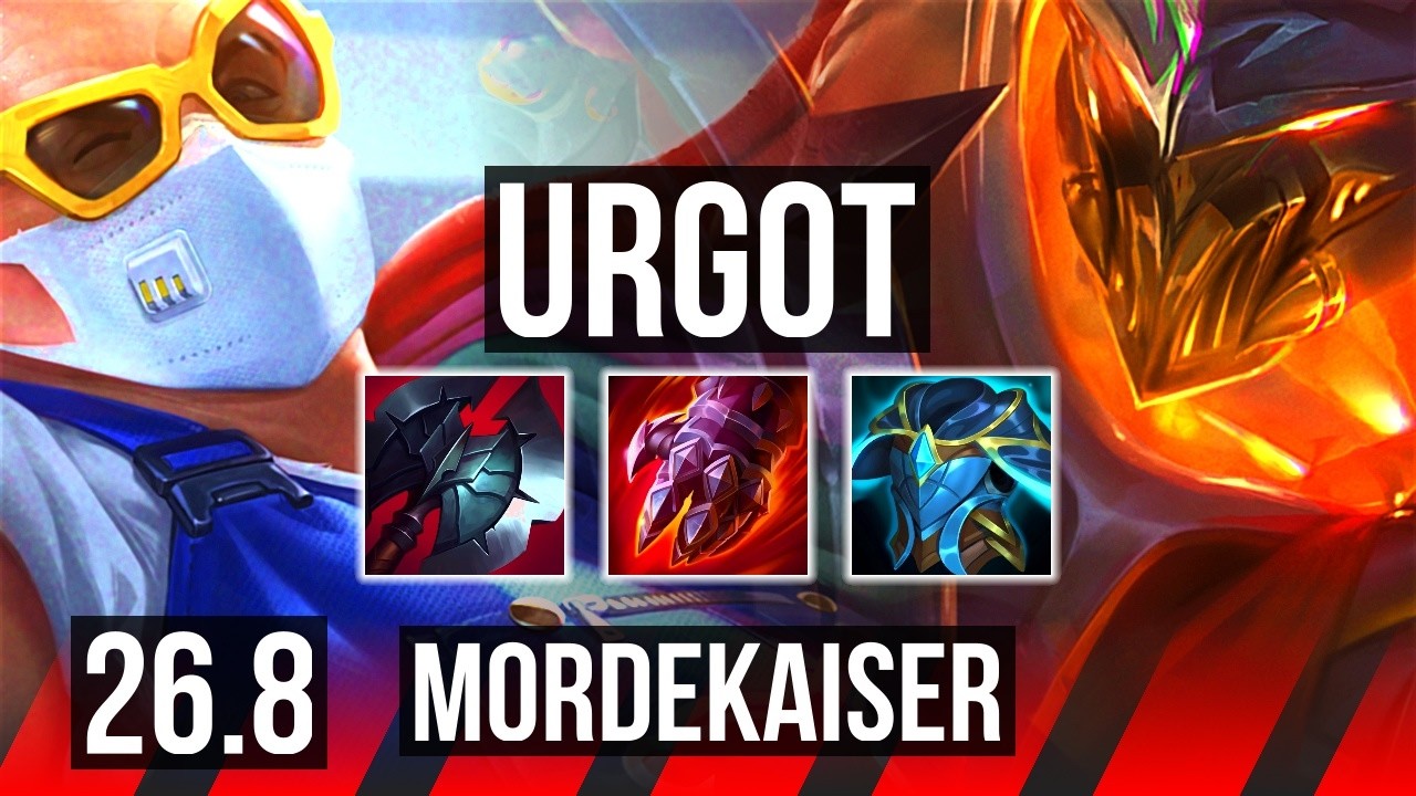 URGOT vs MORDEKAISER (TOP) | Good KDA: 9/1/5 | EUW Master | 26.8