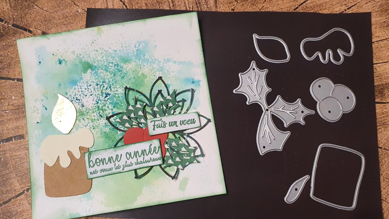 FAIRE UNE CARTE FOND BRUSHO  (INLOVEARTS)