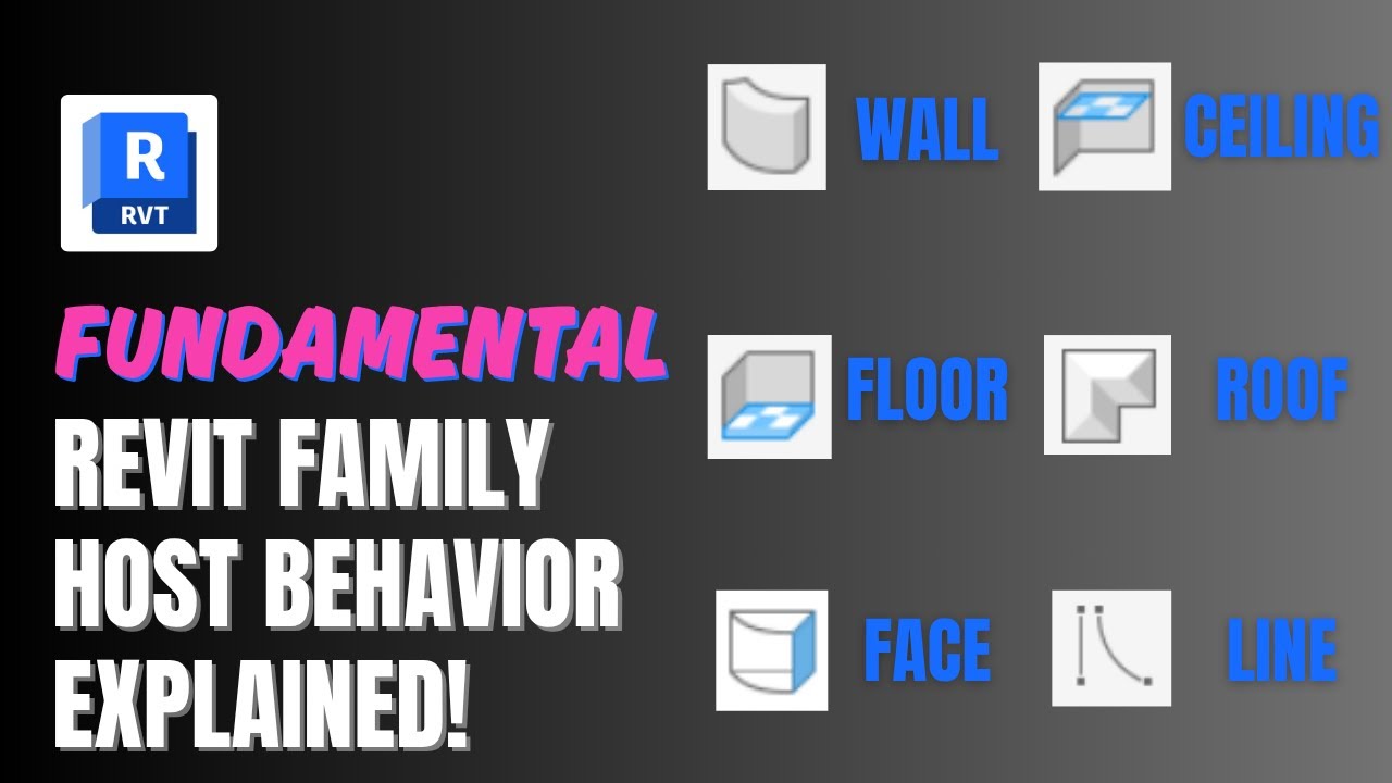 Revit Fundamental - Revit Family Host Behavior Explained!