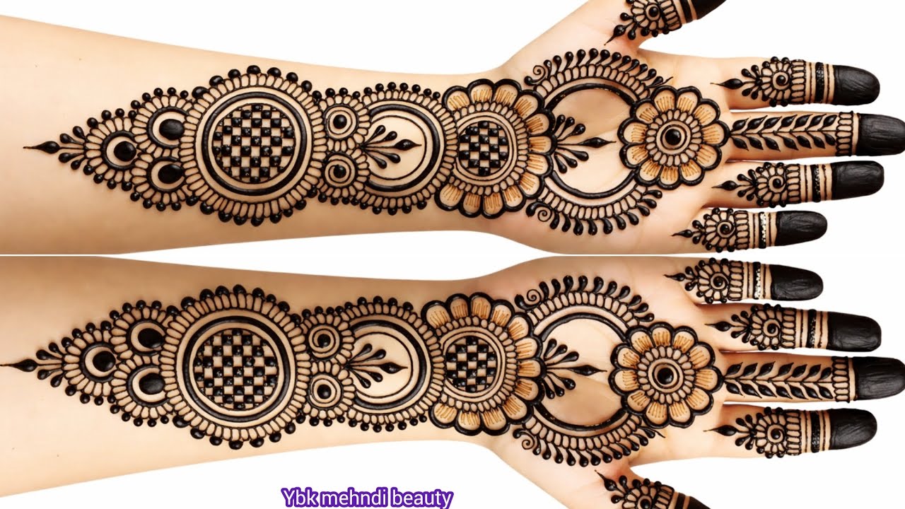 Very easy and simple fullhand mehandi design|fronthand mehandi design|full mehndi design fronthand