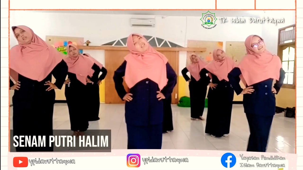 Senam Putri Halim | TK Islam Daruttaqwa | Ayo Olahraga! #dirumahsaja