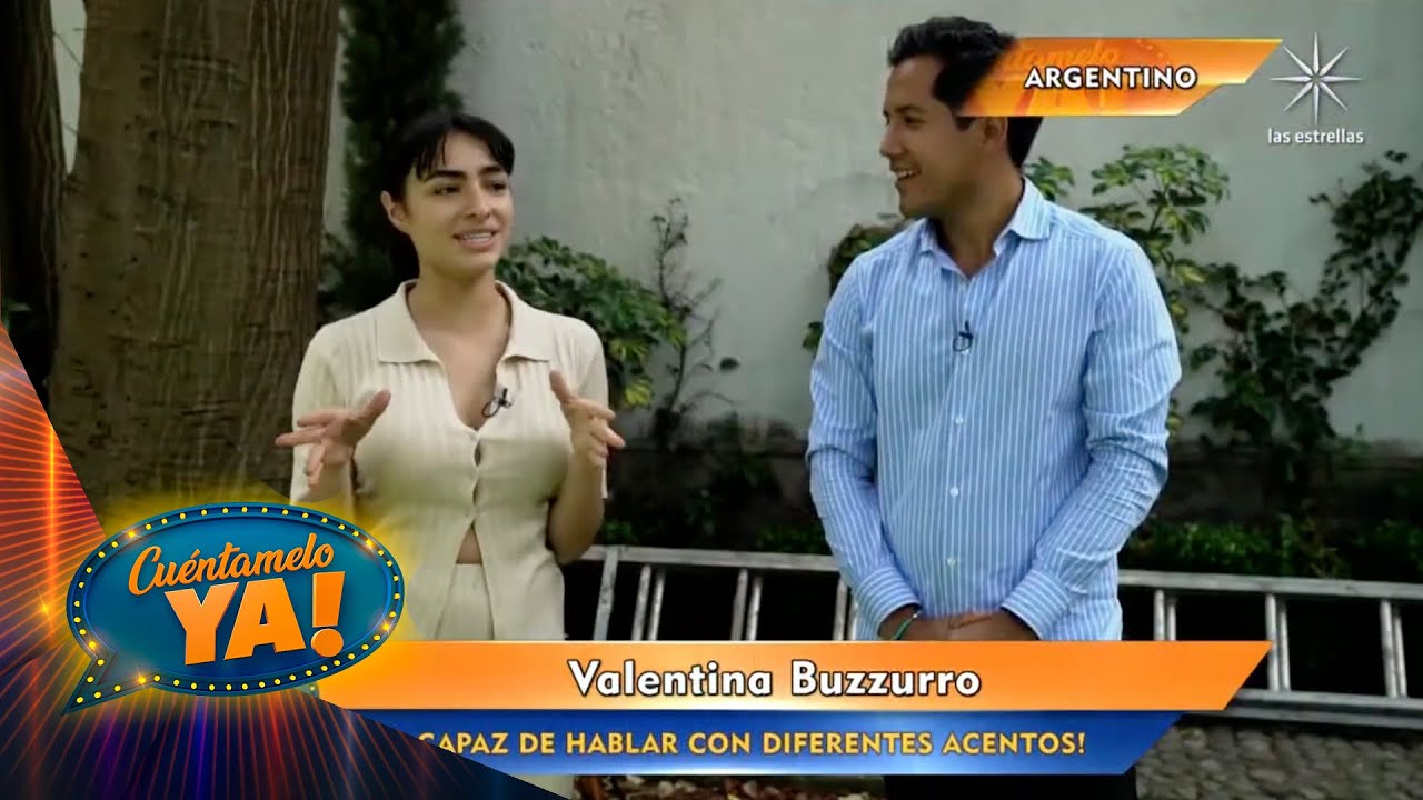 ¡Valentina Buzzurro nos muestra su gran habilidad para imitar distintos acentos! | Cuéntamelo YA!