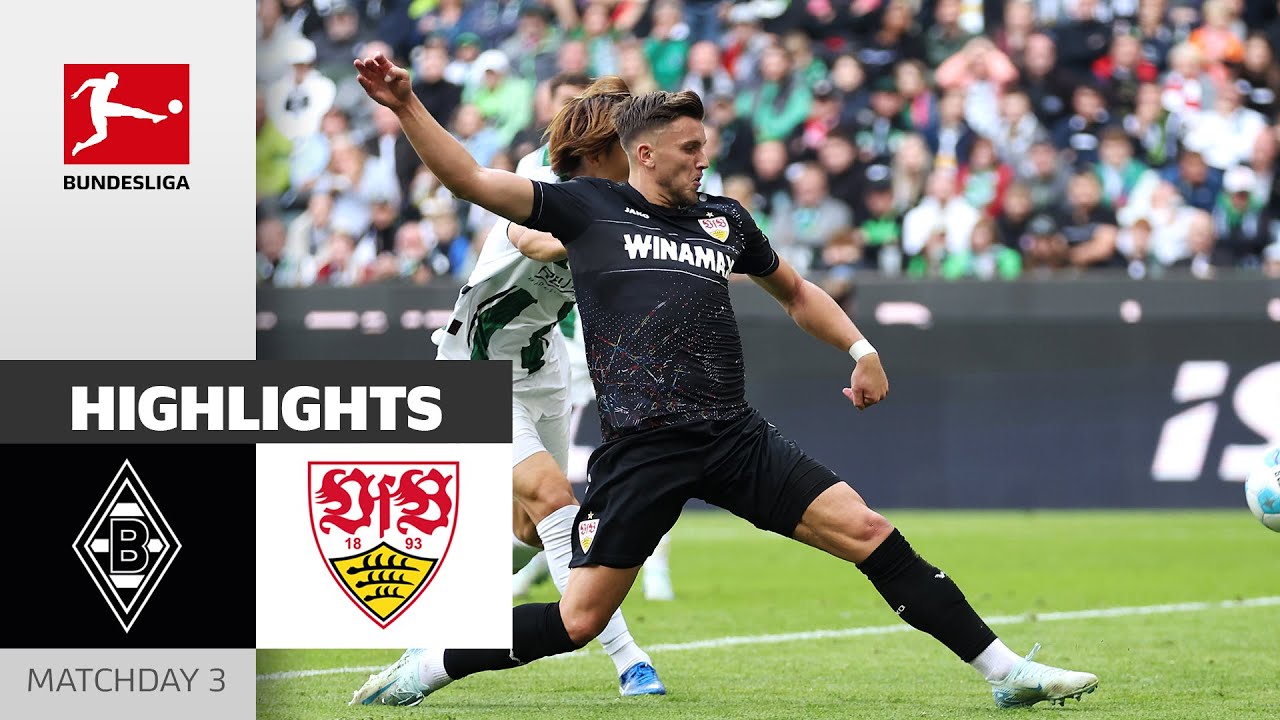 Demirovic Scores Twice! | Borussia M'gladbach - VfB Stuttgart 1-3 | Highlights | MD 3 &ndash; Bundesliga