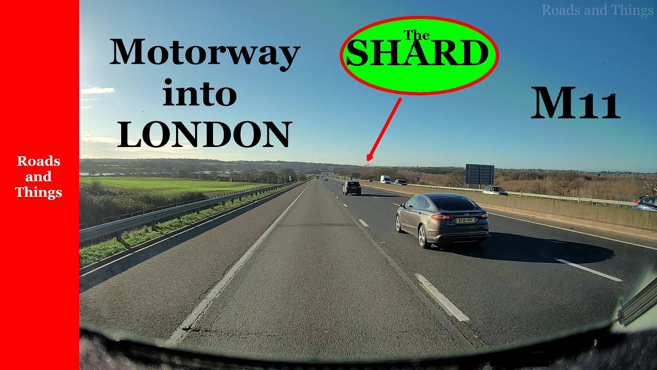 Drive into LONDON on the M11. M25 to A406  NORTH CIRCULAR ROAD. See the Shard from afar!!