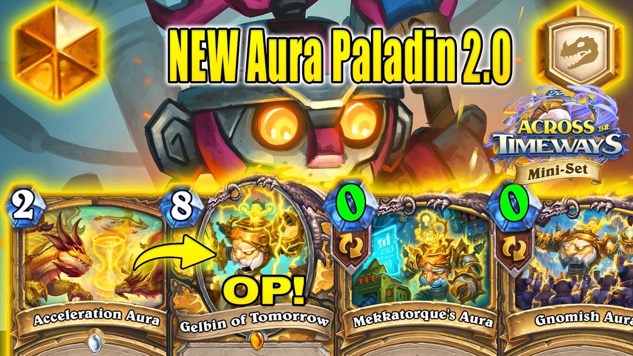 87% Winrate Aura Paladin 2.0 Deck To Craft Right Now At Across the Timeways Min-Set | Hearthstone