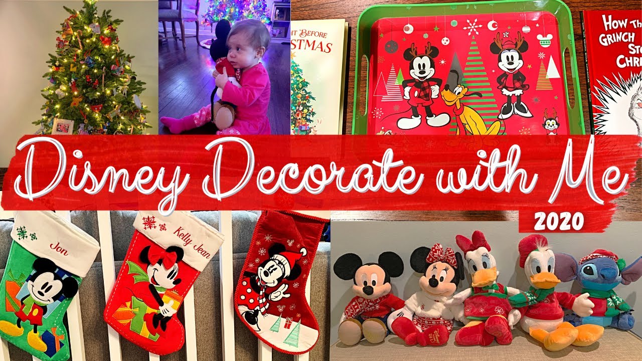 DISNEY DECORATE WITH ME FOR CHRISTMAS | How to Decorate Your Disney Christmas Tree |Clean & Decorate