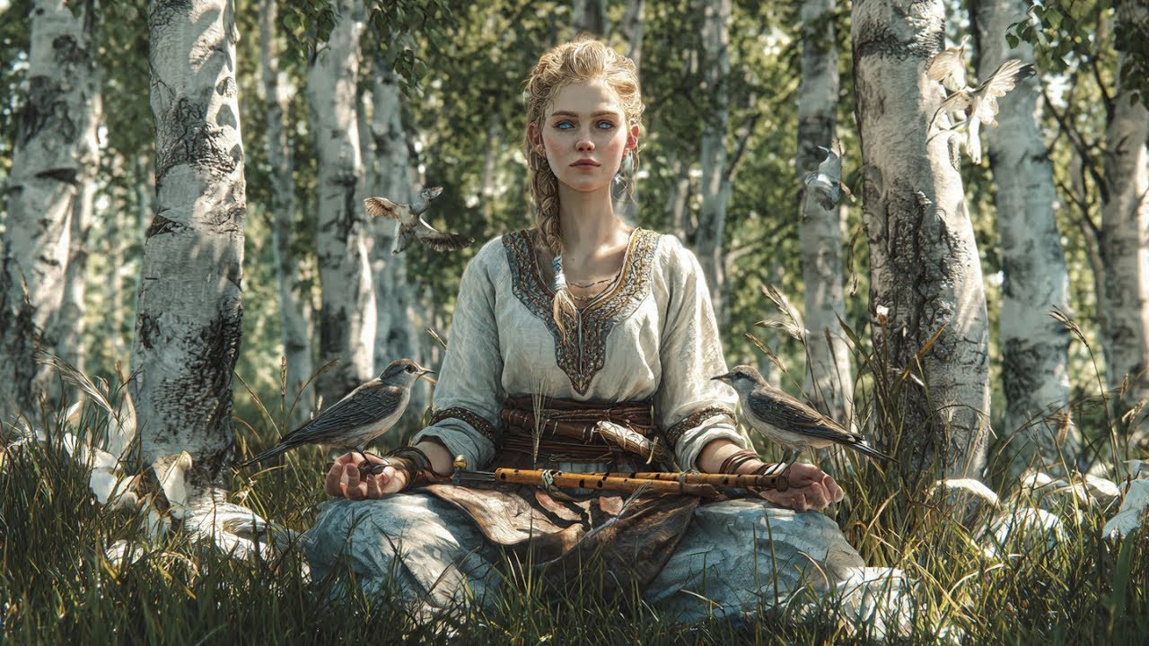 Nordic Forest Meditation – Wooden Flute & Nature Sounds | Deep Relaxation