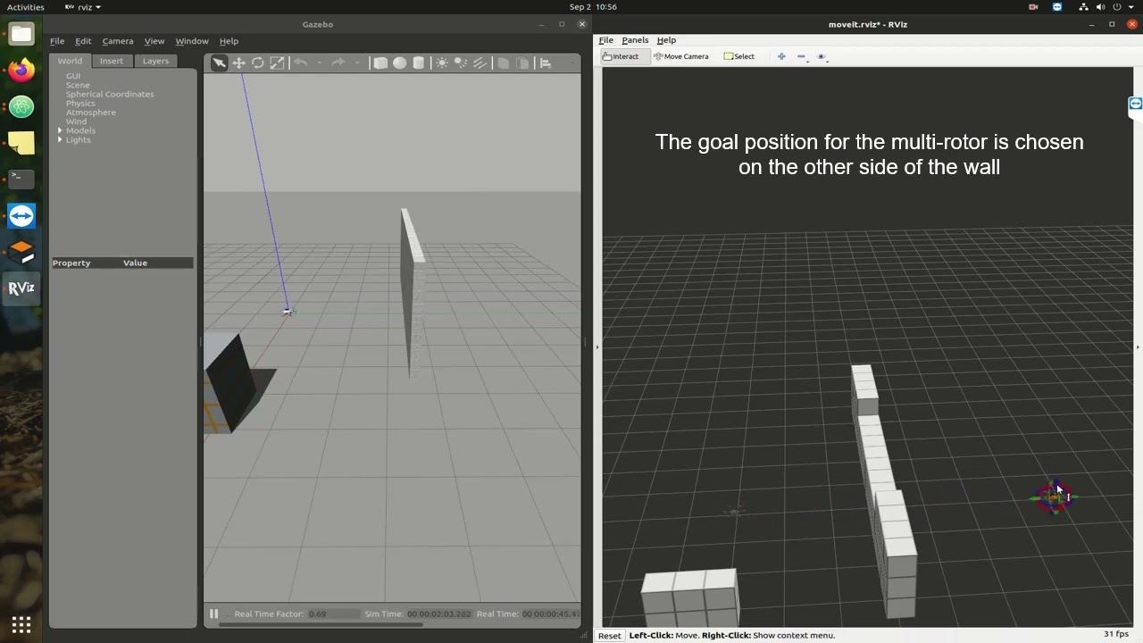 Autonomous drone simulation using ROS and Gazebo @ UniBW Munich | Basic environment