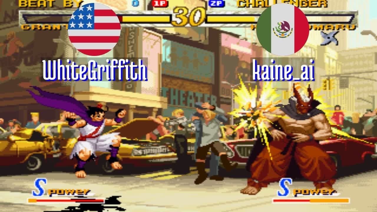 FT5 @garou: WhiteGriffith (US) vs kaine_ai (MX) [Garou Mark of the Wolves Fightcade] Mar 17